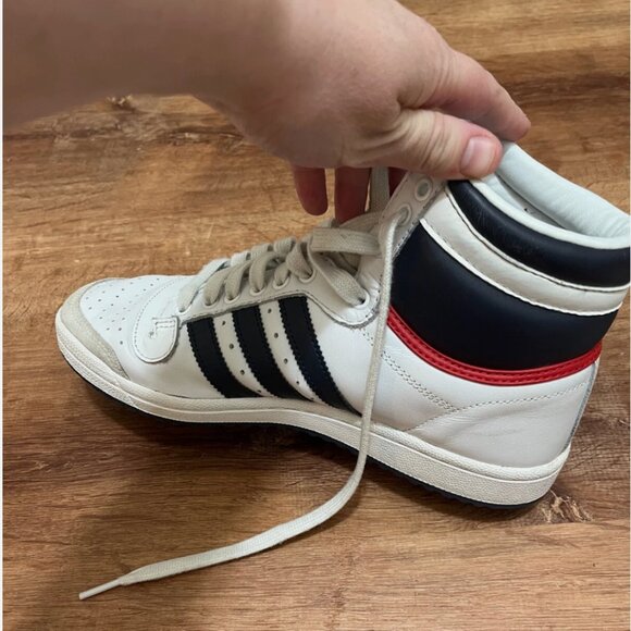 adidas Top Ten high White Size 7.5M - Style D65161 - Picture 7 of 8